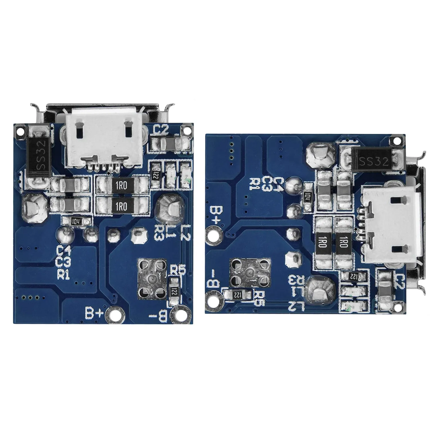 ABFKL 5 x Power Bank Module Charge Controller TP5400 Micro-USB and USB Connection