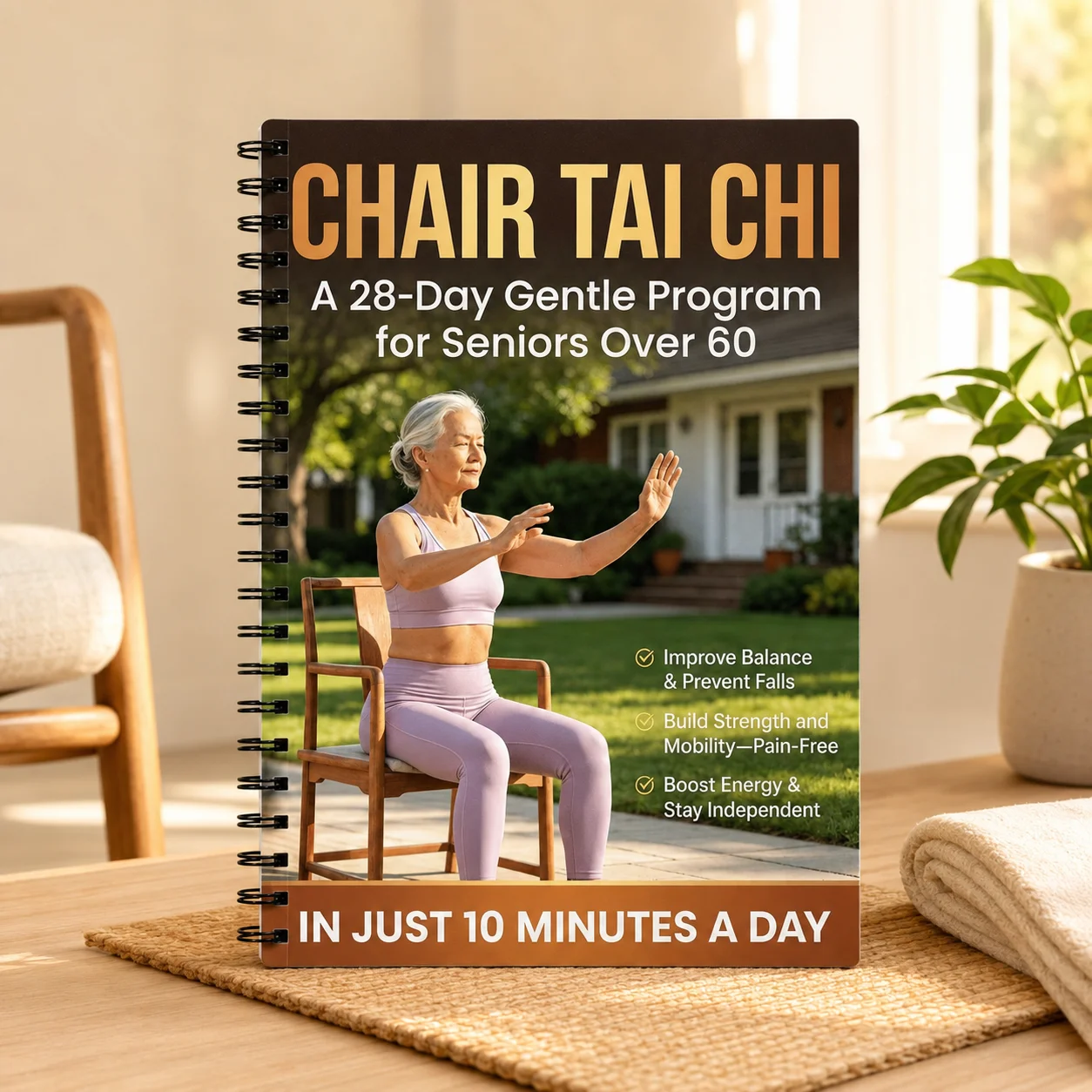 Tai Chi Walking & Chair Tai Chi for Seniors, 28-Day Gentle Exercise Plan for Beginners and Older Adults