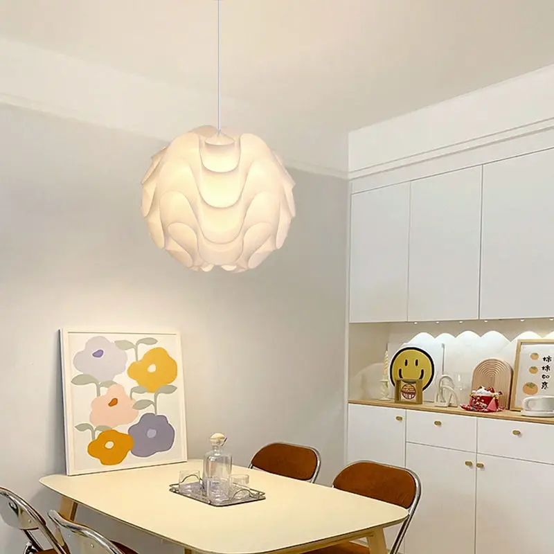 

Nordic Acrylic Cone Wave LED Pendant Lamp Homestay Loft Staircase Bar Living Room bedroom Bedside chandelier home Decor Lighting