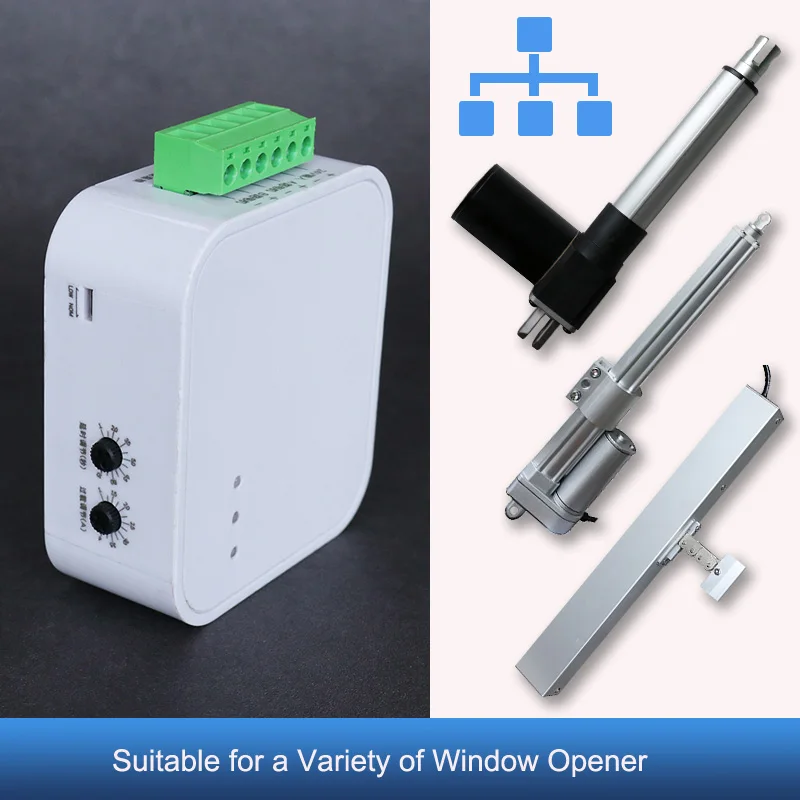 

Electric Window Opener Synchronizer Electric Push Rod DC Motor Synchronization Device Accessories Lift at the Same Time