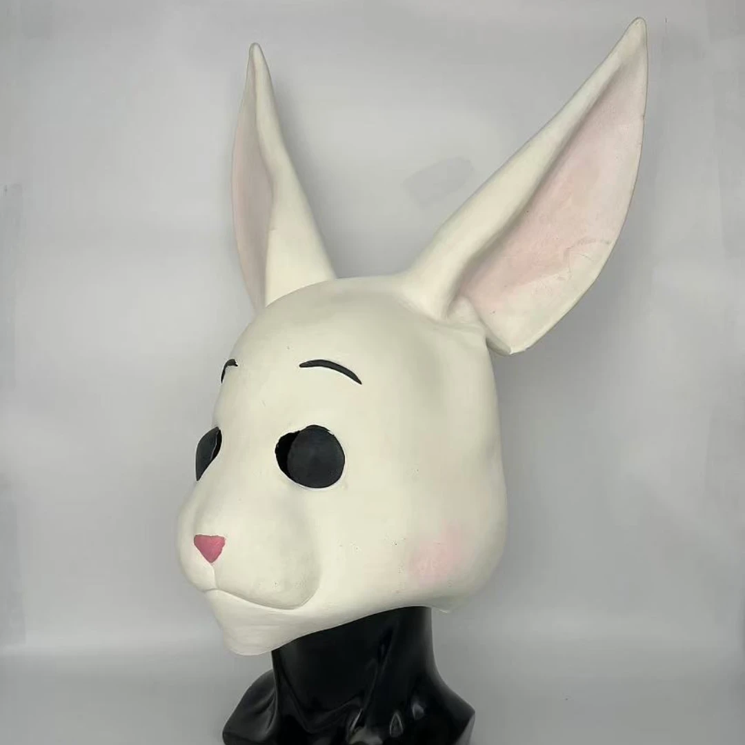 Anime Beastars Haru Cosplay Mask, Lovely Animal Rabbit, Latex Masks, Halloween Masquerade Party, Costume Props