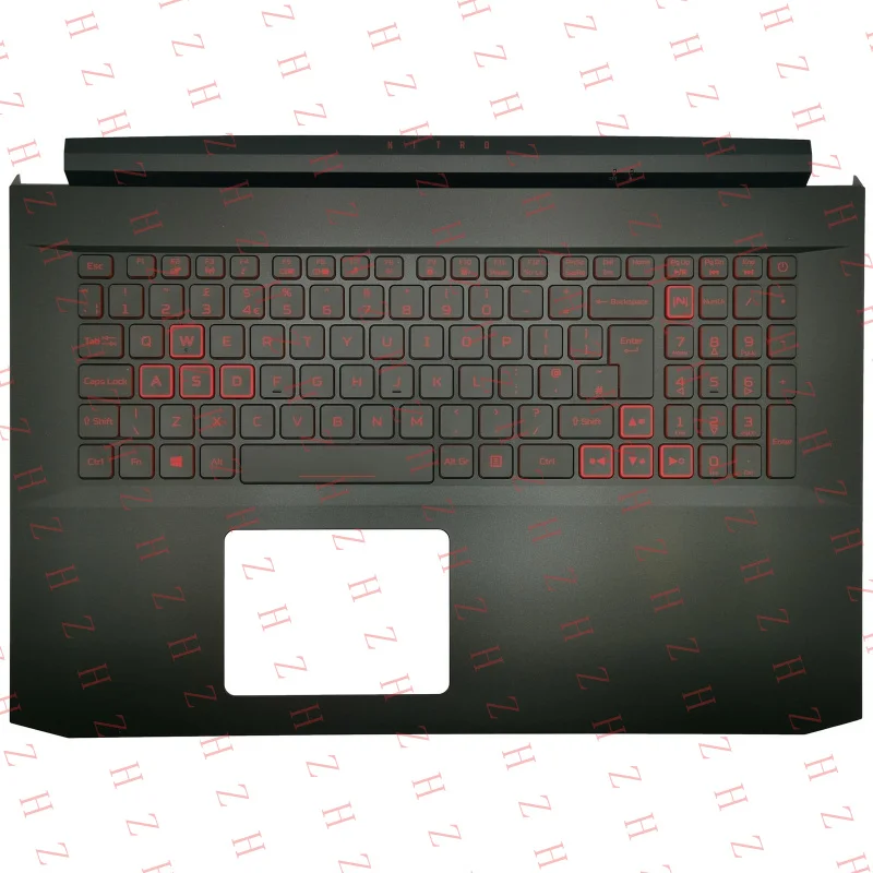 

P+ FOR Acer Aspire Nitro AN517-53 Клавиатура с подсветкой (черная, UK) и крышка для зоны рук 6B.QBKN2.013