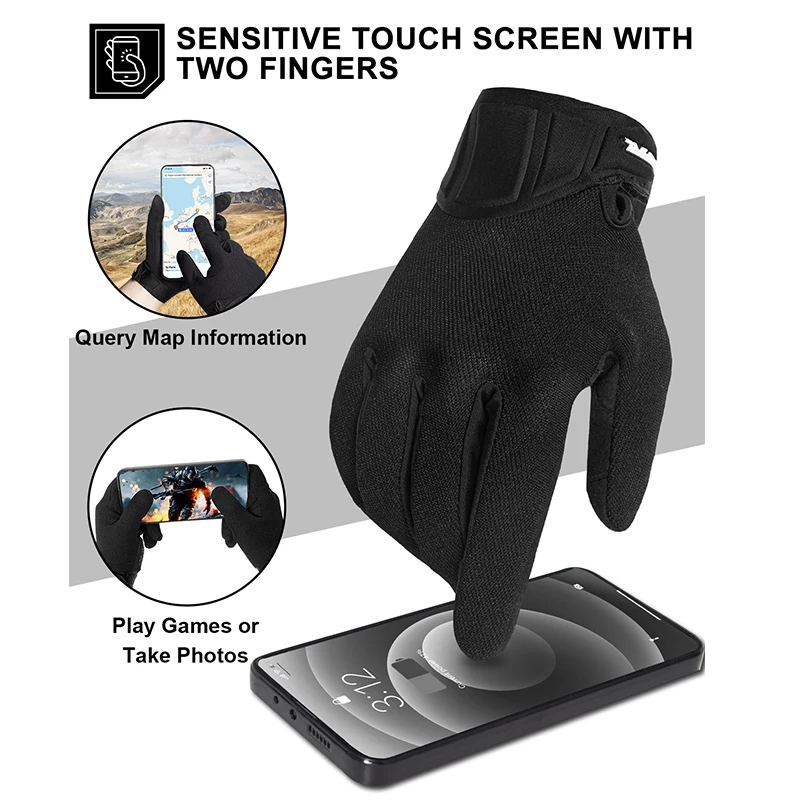 Outono inverno luvas térmicas da bicicleta touchscreen mtb luvas de ciclismo com dedo cheio acolchoado luvas de corrida acessórios da bicicleta