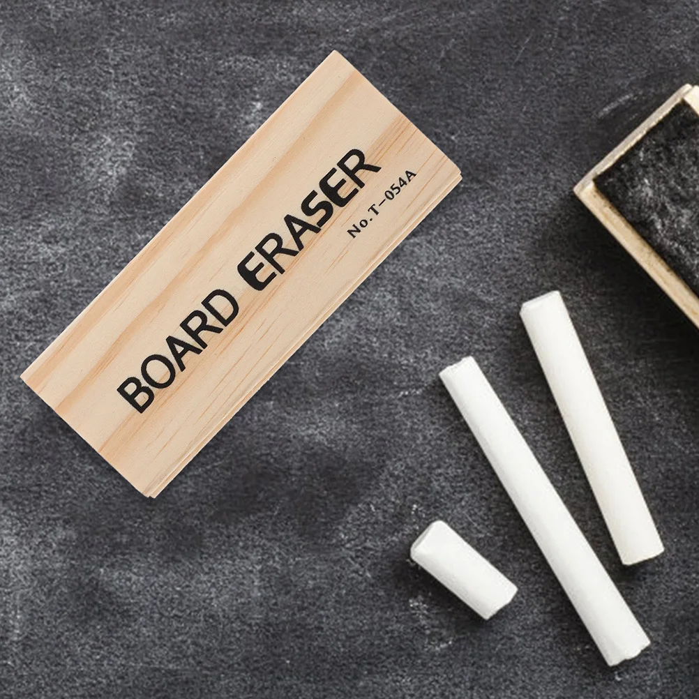 4 قطع من محايات السبورة الخشبية، محايات السبورة للاستخدام في الفصل الدراسي، سهلة التشغيل وتنظيف ممحاة السبورة #2