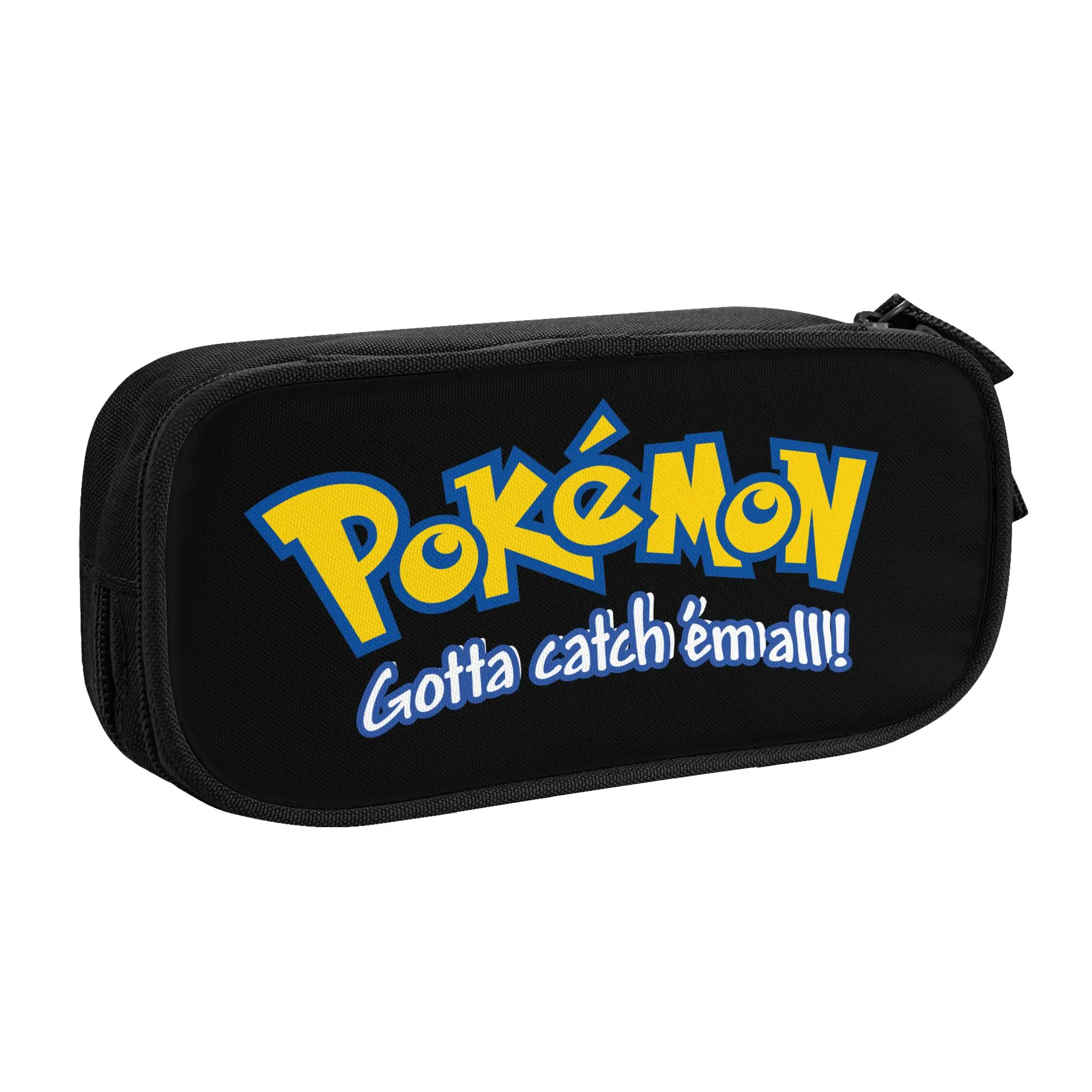 Custom Pokemon Pikachu Pattern Large Capacity Bags for Child  School Pencil Bag for Boys Gilrs Kids