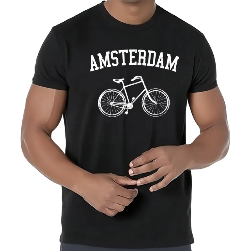 Amsterdam T Shirt Netherlands Bicycle Bike Holland Gift