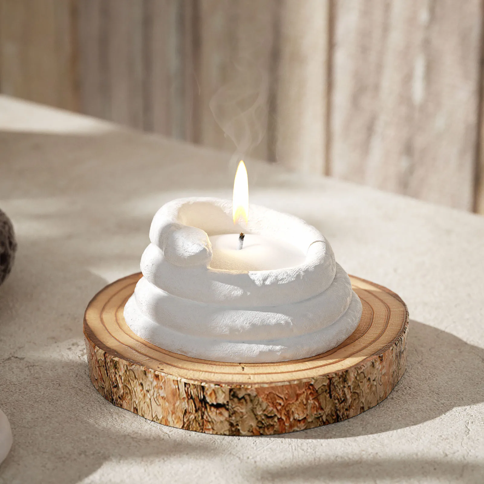 Snake Pot Silicone Molds DIY Scented Round Candle Vessel Cup Gypsum Plaster Mould Flowerpot Storage Box Concrete UV Resin Mold
