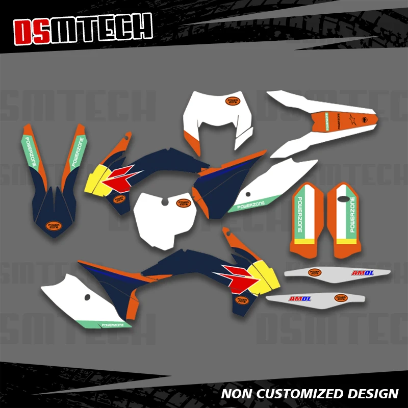 

DSMTECH для KTM 125 250 350 450 500 SX SXF XC XCF 2013 2014 2015 EXC EXCF XCW 2014 2015 2016 Графические наклейки Наклейки 003