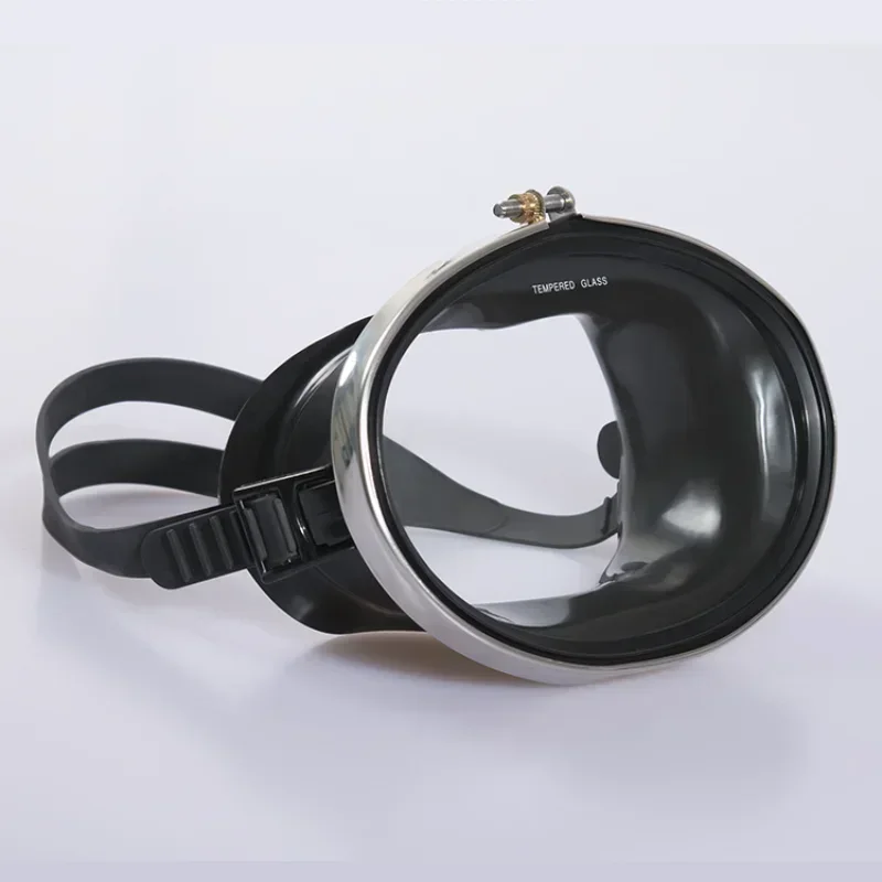 Adjustable Waterproof Scuba Diving Masks Gear Dive Mask Tempered Glass Single Lens Eyewear Fisherman Swimming Goggles