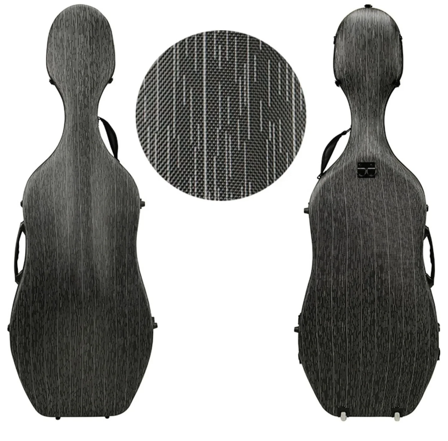 Wholesale Factory Price Hard Carbon Fiber Cello case 1/2 1/4 1/8