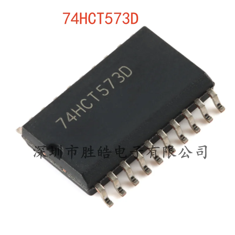 (10PCS)  NEW  74HCT573D  , 653   Eight-Way D-Type Transparent Latch  Three-State   SOIC-20   74HCT573D   Integrated Circuit