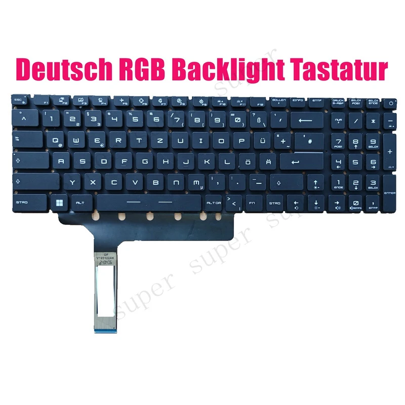 SSS+ German RGB Backlight Keyboard for MSI GE76 Raider 10UH/10UG/10UE(MS-17K2)