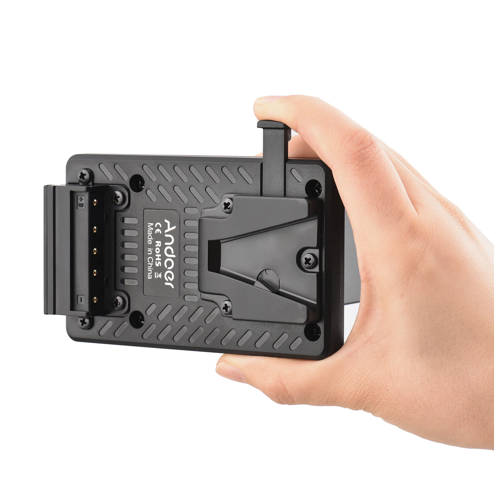 Andoer V-Lock V Mount Battery Plate to NP-F Dummy Battery Adapter Battery for Sony PXW-Z150/HXR-MC2500/MC1500C/NX3/5R/5C/100/200