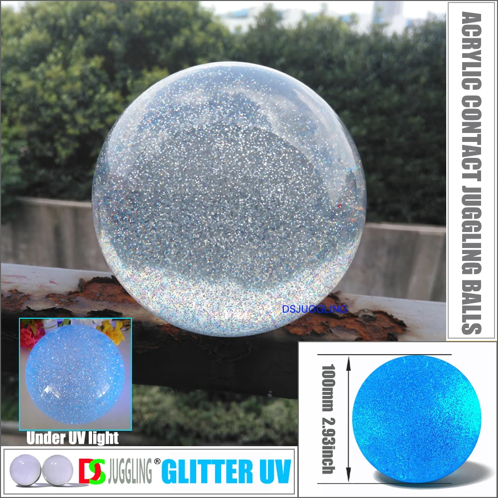 Acrylic Contact Balls Magic Juggling Toys - 3.93 Inch 100mm Professional Player Floating Effect Street Performance