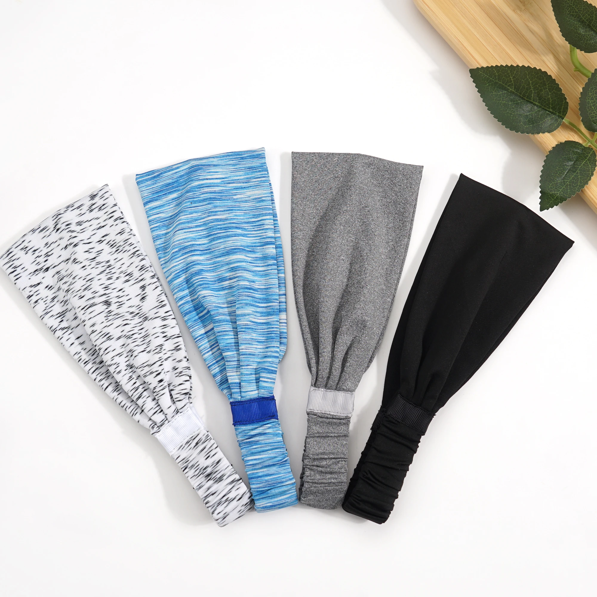 1/3 Stück Sport-Stirnbänder für Männer und Frauen, für Fitness, Yoga, Schweiß, Haarbänder, weiche, elastische Haarbänder, Stretch-Schweißbänder für den Outdoor-Sport – Detail 8