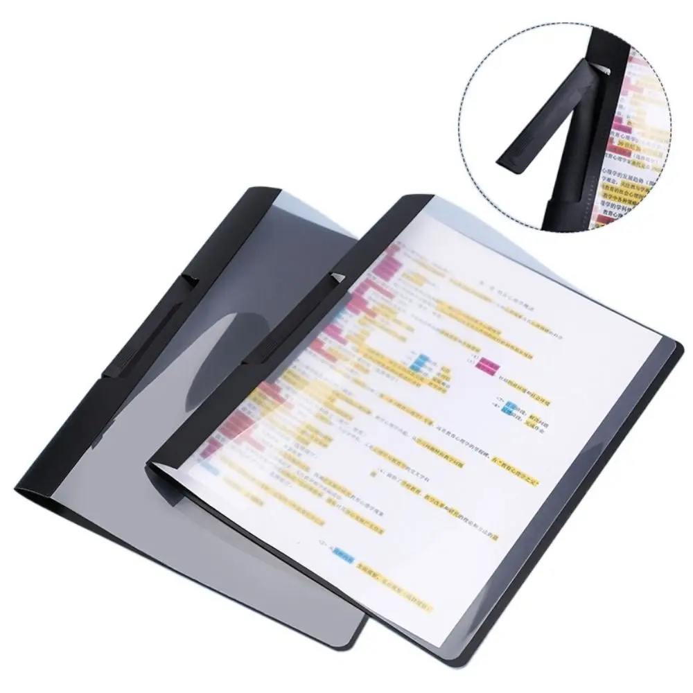 

6Pccs/Set Waterproof Pull Rod Folder A4 To A5 Organize Artifacts Folding Board Folder Versatile Exam Paper Storage Clip