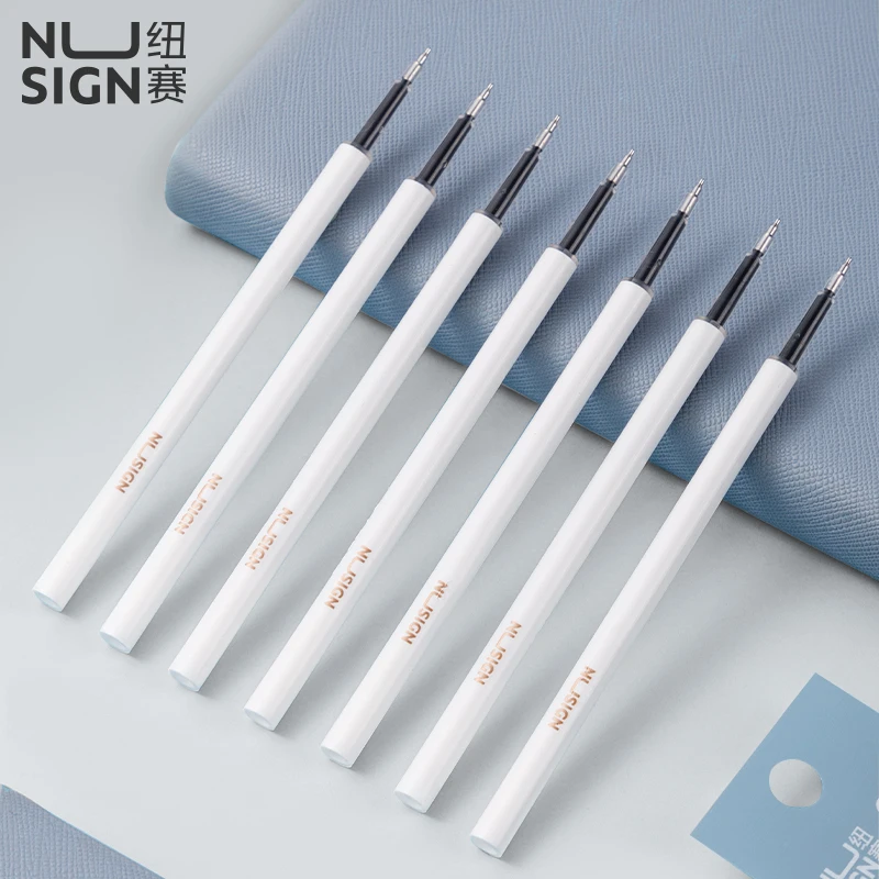 20PCS Box Deli Nusign NS770 Click Gel Pen Refills Compatible with Press Type Nusign Gel Pen Black Ink 110mm Pen Refill