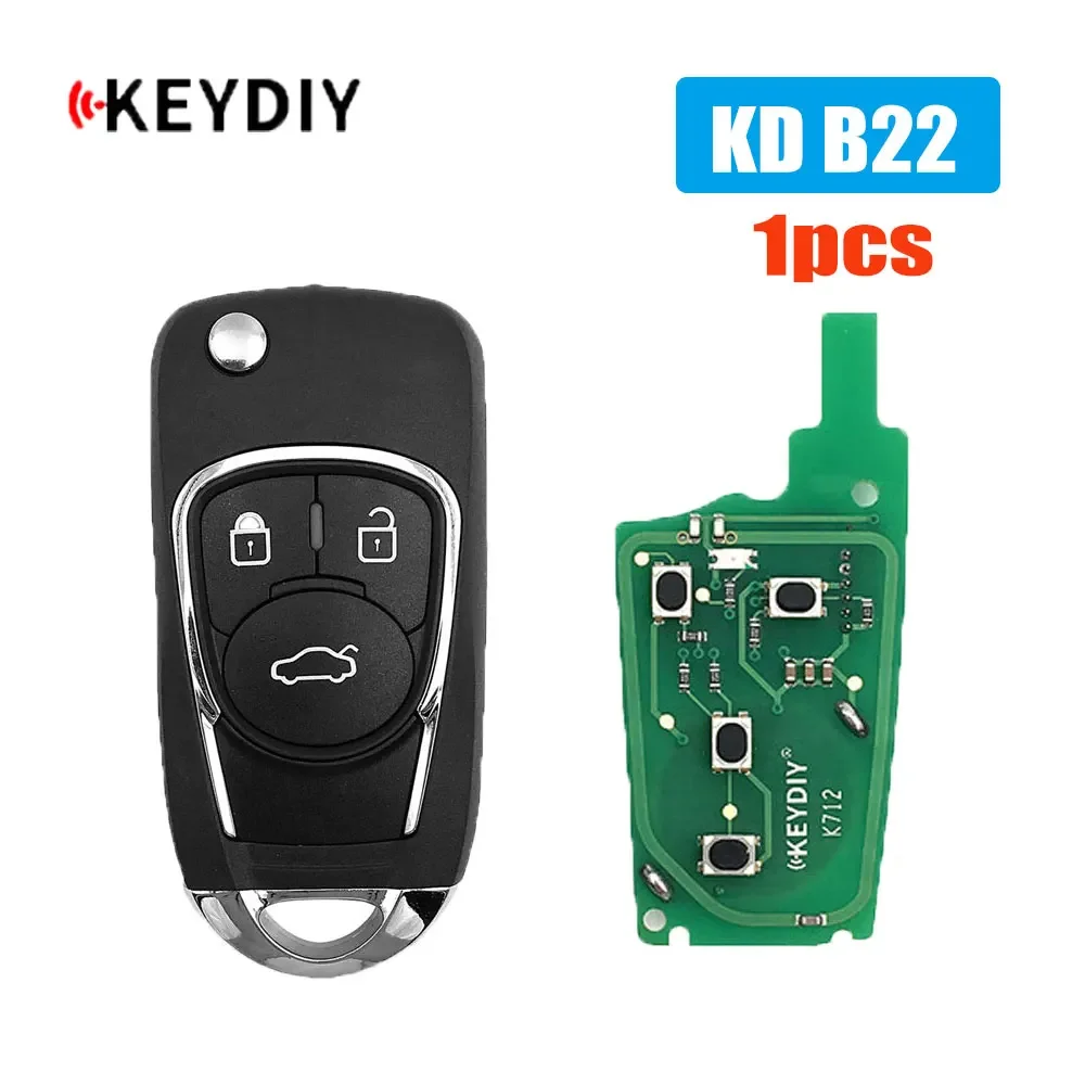 

1 шт. ключ-пульт KEYDIY B22 для автомобилей Buick/Chevrolet, для программаторов ключей KD900/KD-MAX/KD-X2 MINI, ключи-пульты серии KD B для автомобилей