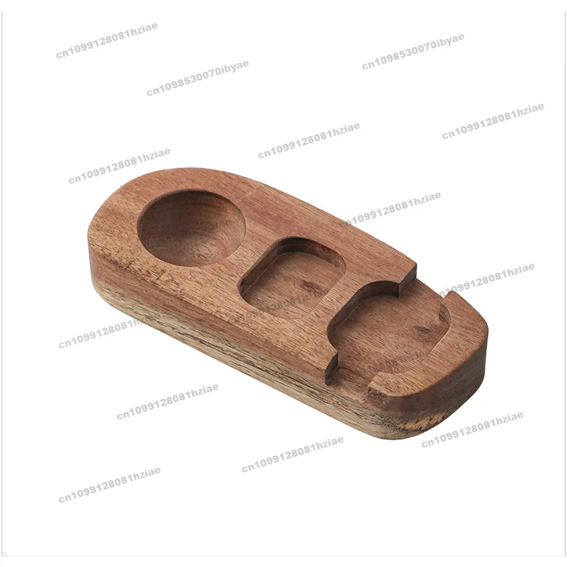 Applicable, Acacia Wooden Egg Tray Egg Cup Holder Egg Shell Puncher Holder