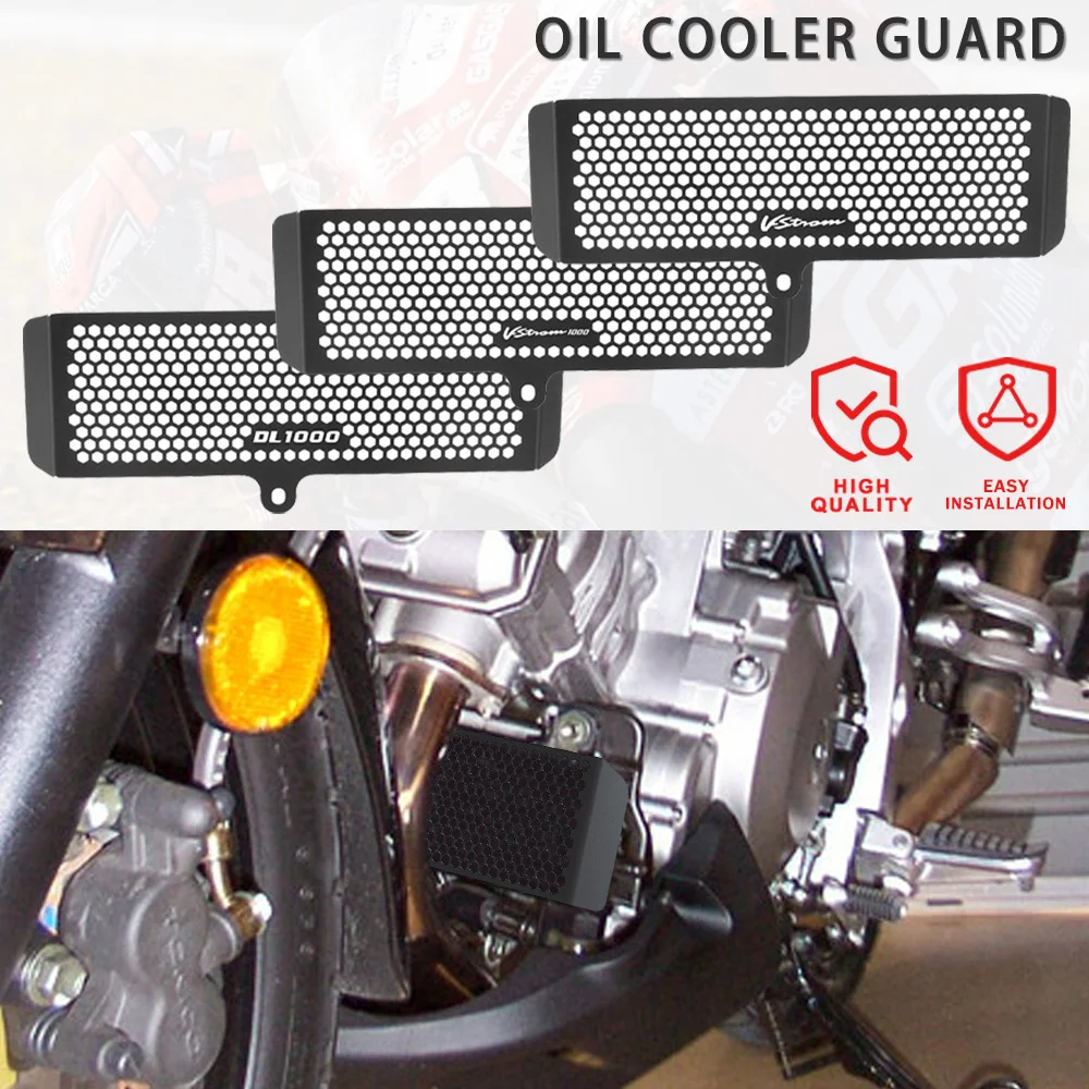 V Strom Moto Oil Cooler Cover Protection Radiator Grille Guard For Suzuki 1000 VStrom DL1000 DL/V-Strom 1000 2004 2005 2006 2007