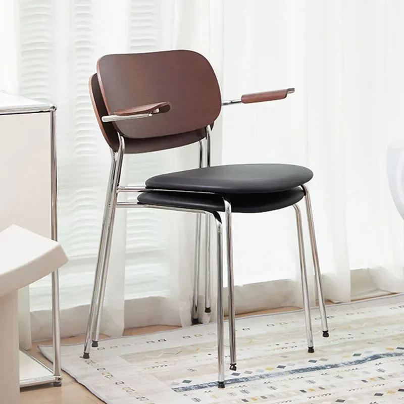 เก้าอี้ดีไซน์เนอร์สไตล์มิดเซ็นจูรี่ เก้าอี้ทานข้าวเด็ก เก้าอี้ทานอาหารหรูหราสำหรับสวน บ้านสมัยใหม่ ห้องครัว อะคริลิค ผ่อนคลาย ห้องหรูหรา