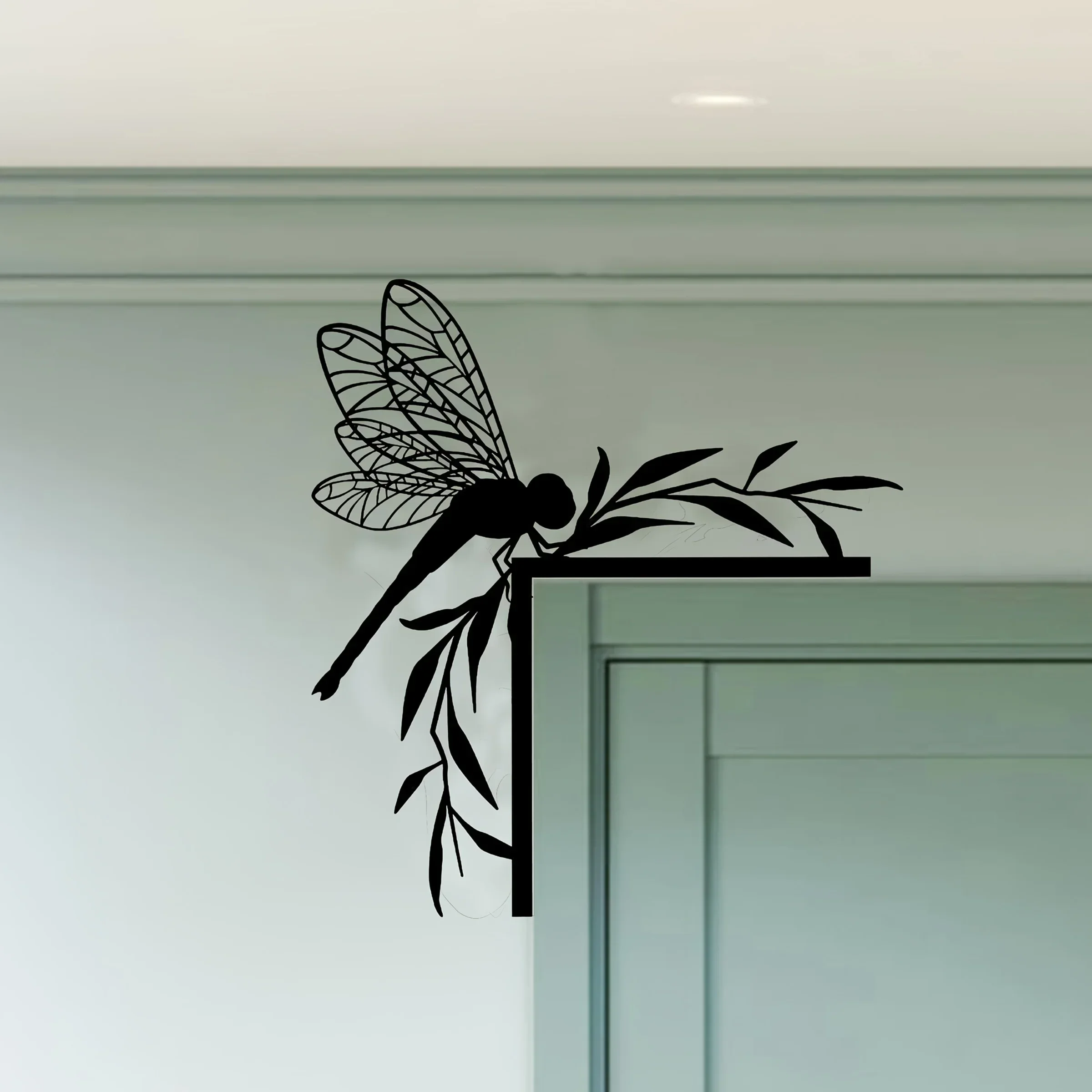 2D Metal Iron Decorative Corner Piece for Door Frame Home Garden Fence Gate