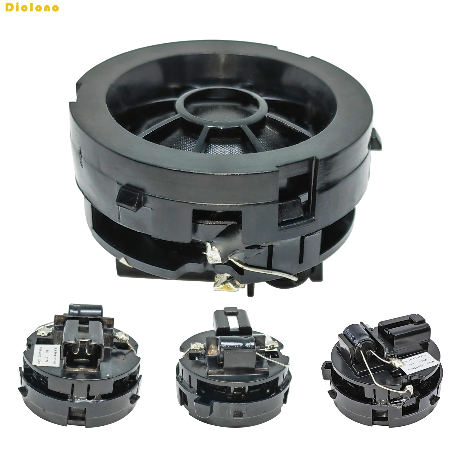 ツイータースピーカー,ドライバー,ハイファイ,オーディオ,音楽,高音,車の改造,20W, 4オーム,2個