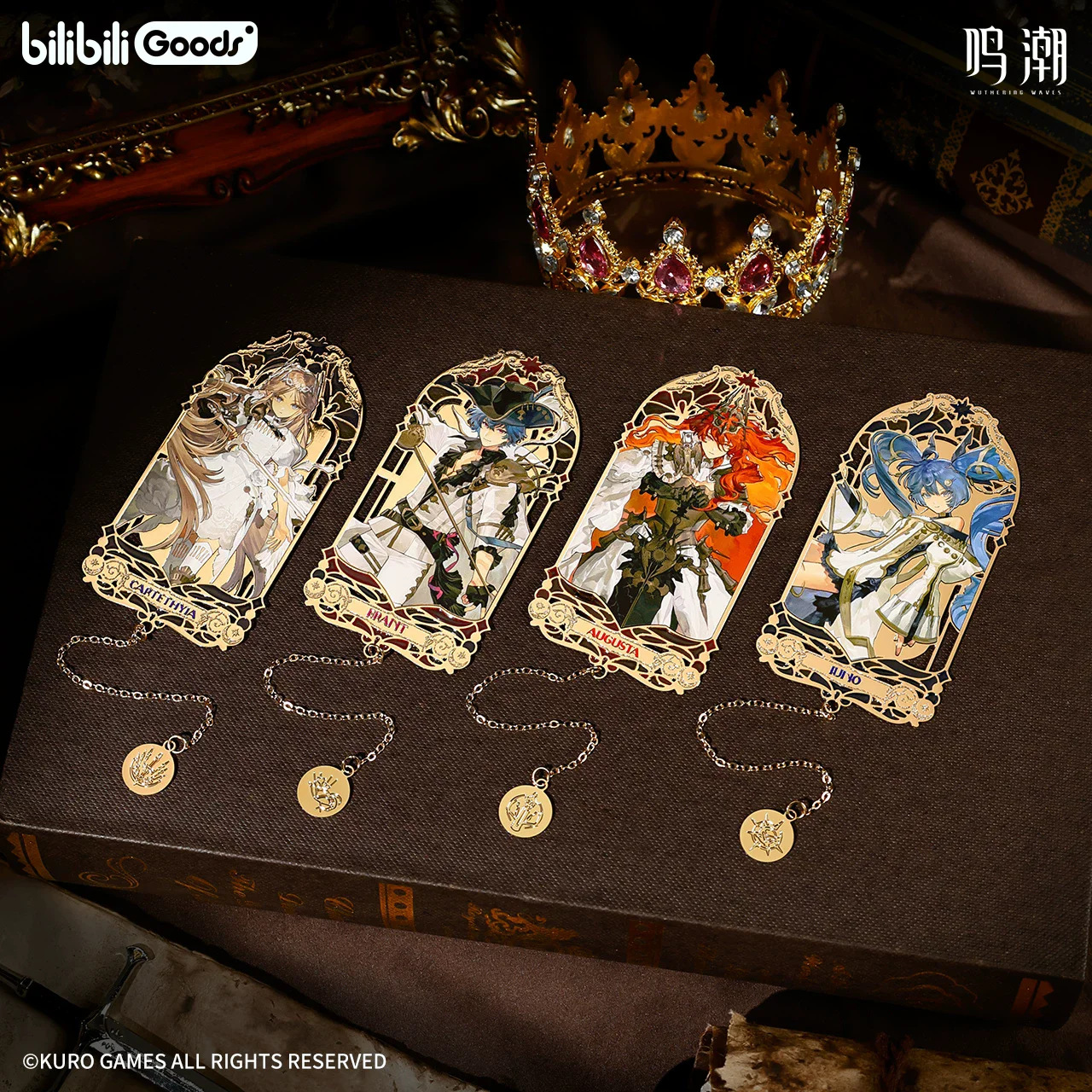 Official Wuthering Waves Cosplay Brant Cartoon characters from video games Metal bookmarks Halloween presents