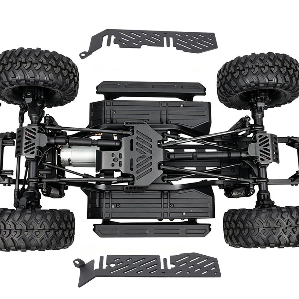 Metal 7PCS Chassis Armor Skid Plate Axle Battery Protector for 1/10RC Crawler Traxxas TRX4 Bronco Defender G500 K5 Upgrade Parts