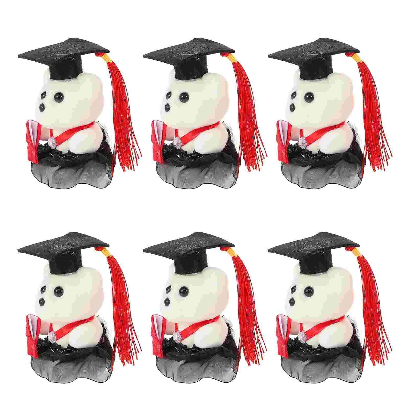 5 Pcs Graduation Season Dr Bear Flower Bouquet Decor for Craft Bears Dolls Decorations Souvenir Mini Baby