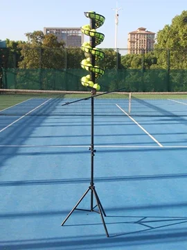 1pc Tennis Ball Throwing Machine, Single Person with Catch Net Practice, Self Serve Machine for Training Equipment