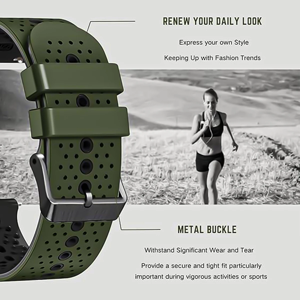 Pasek do zegarka 22 mm do Huawei Watch GT4 46 mm Bransoletka do Huawei GT5/GT3/GT2 GT 5 3 2 Pro SE 46 mm Silikonowy pasek do zegarka Correa