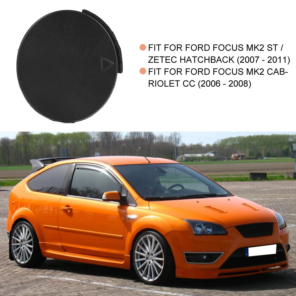 

Front Bumper Tow Eye Hook Cover 2.43x2.23in Stable Performance Car Cover Front Bumper Professional Manufacturing for Vehical