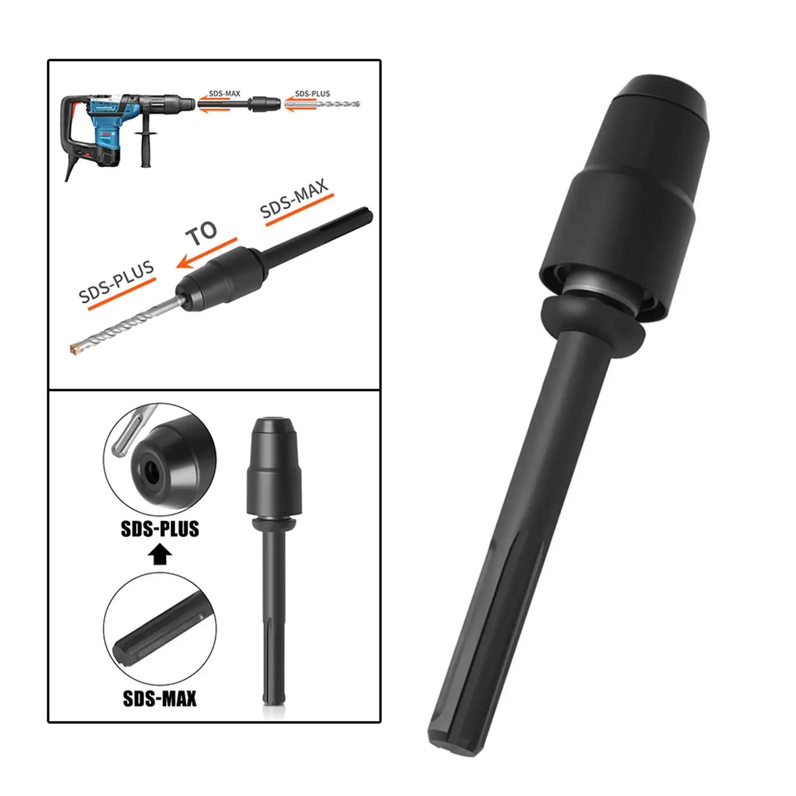 Imagem -03 - Sds Max para Sds Plus Chuck Drill Converter Peça de Substituição para Brocas de Martelo Rotativo Ferramenta de Aço Resisant Peça