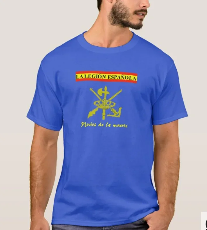 Spanish Legion motto novios de la muerte Legión española T-Shirt. Summer Cotton Short Sleeve O-Neck Mens T Shirt New S-3XL