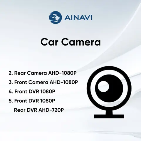 Ainavi Car Multimedia Camera Rear CAM Wide Angle Backup Camera HD Dashcam AHD 1080P 720P DVR Driving Recorder ADAS