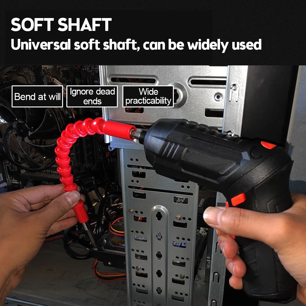 مفك كهربائي لاسلكي قابل للشحن مع بطارية ، مثقاب تأثير قوي ، سائق المسمار اللاسلكي