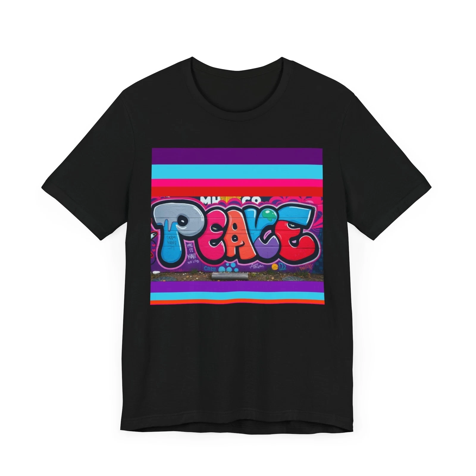 

Graffiti Graphic Printing Summer Autumn Winter Pure Cotton Men's and Women's T-shirts Short Sleeves Luxury Outdoor Sports Brand