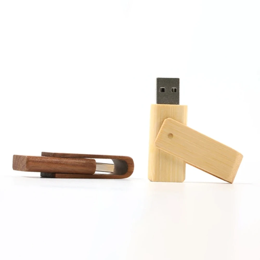 100 Pieces No logo New Wood Rotate USB Shell they suitable for general PCBA board It is no memory chip