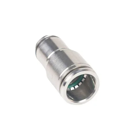 304 Stainless Steel Reducer Fitting, 6-48-6mm Step Down Quick Connect Coupler for PU10/12/16mm Air Hose - Industrial Use