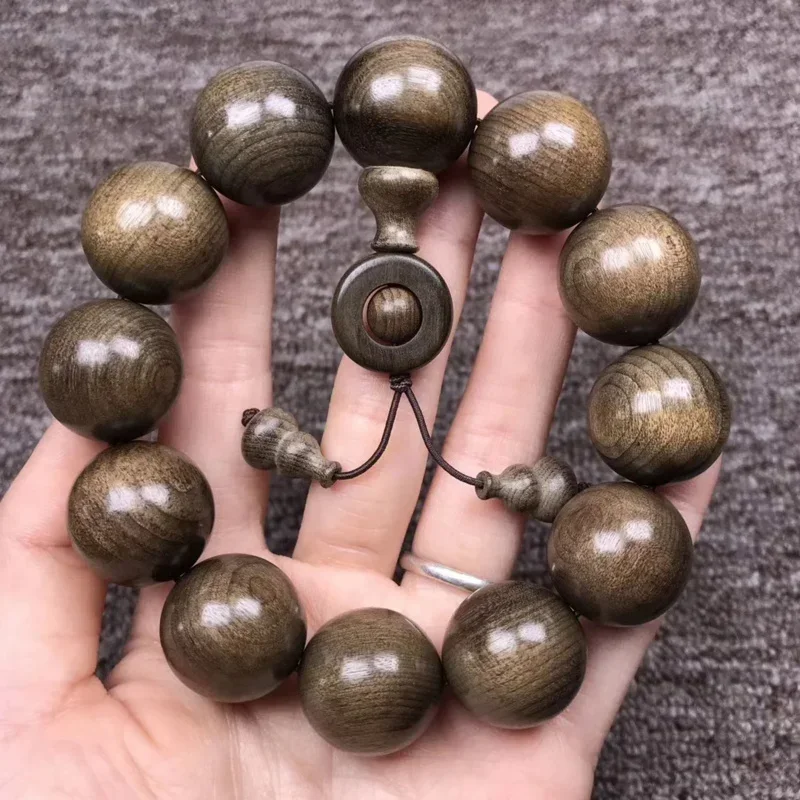 

free shipping sandalwood Sullen Wood Buddhist beads hand string bracelet wholesale to run wooden crafts men hand string agarwood