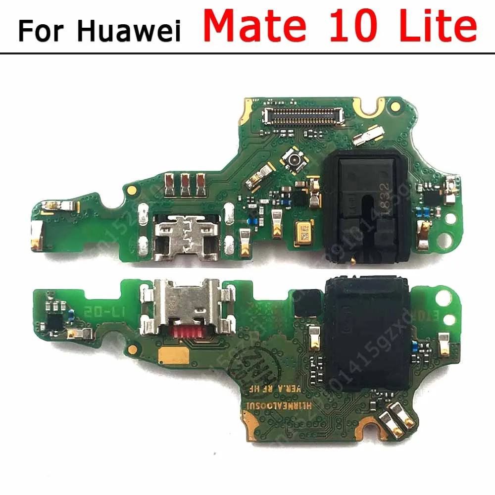 Charging Port For Huawei Mate 10 Lite 20 X 30 40 Pro 8 9 Charge Board Pcb Dock Usb Connector Flex Cable Plate With Mic