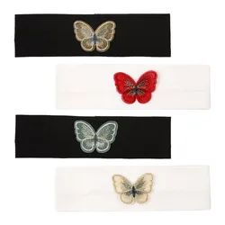 Baby Girls Boy Butterfly Cotton Casual Headband Hair accessories Child Toddler Kids Soft Elastic Hairbands Turban