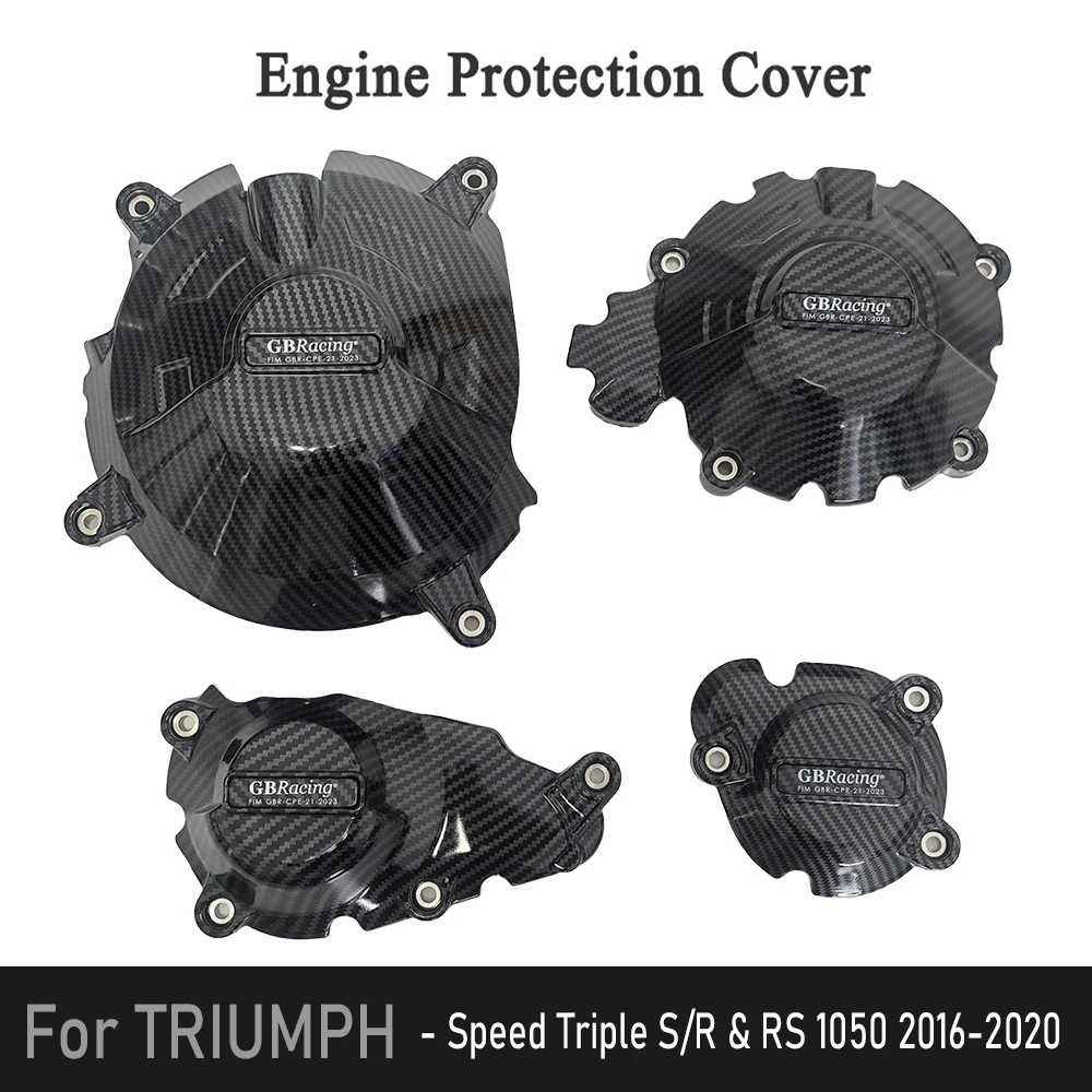 

GB Racing Motorcycle Engine Protective Cover For Triumph Speed Triple S R & RS 1050 2016-2020 Engine Protective Case Set