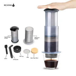 Cafetière portable avec kit de papier Pound, cafetière pour machine expresso Aerosouhaits, presse française, 73