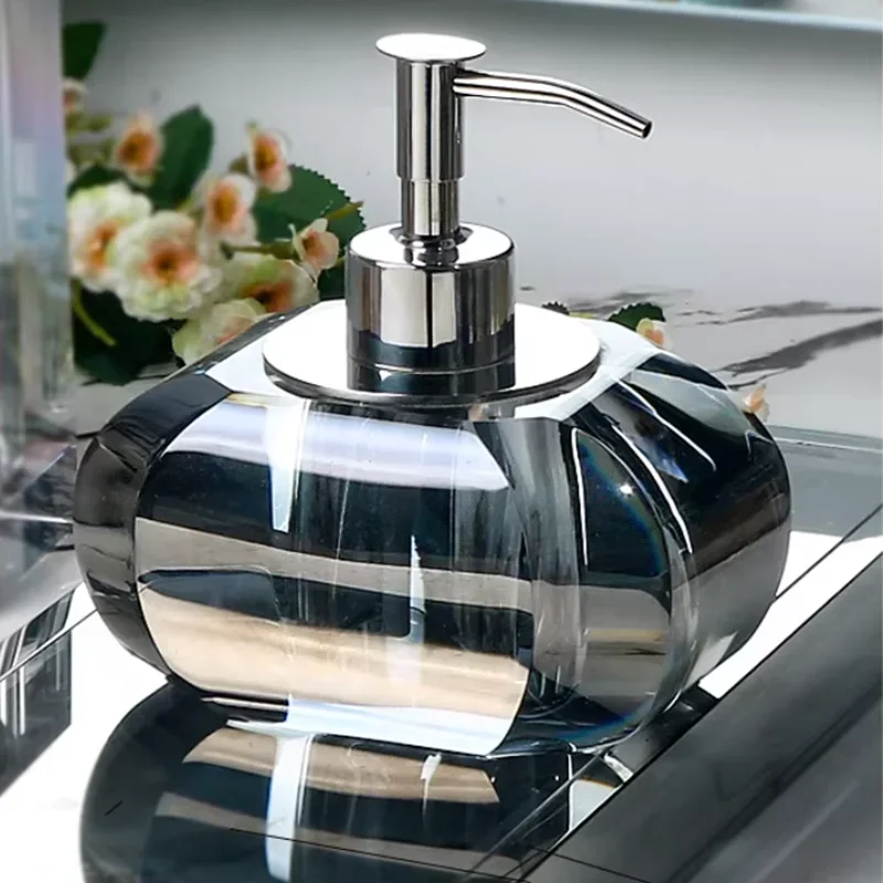 Geometric Crystal Soap Dispenser, Bathroom Supplies, Shampoo Bottle, Aromatherapy Bottle, Dispenser, Tray, Hand Sanitizer Bottle