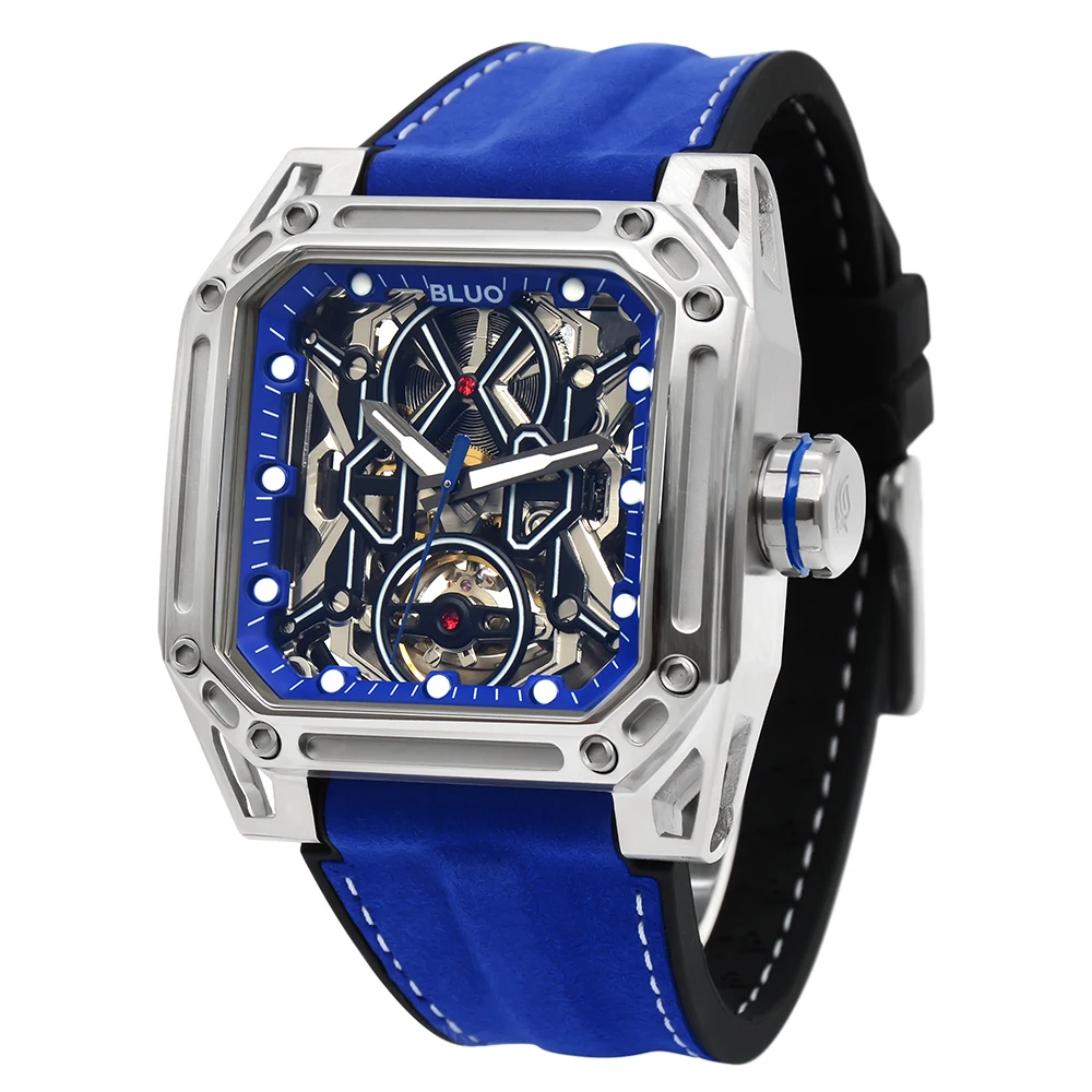 

Men's Hollow out Automatic Mechanical Watch Precision Carved Night Light Unique Personality Watch