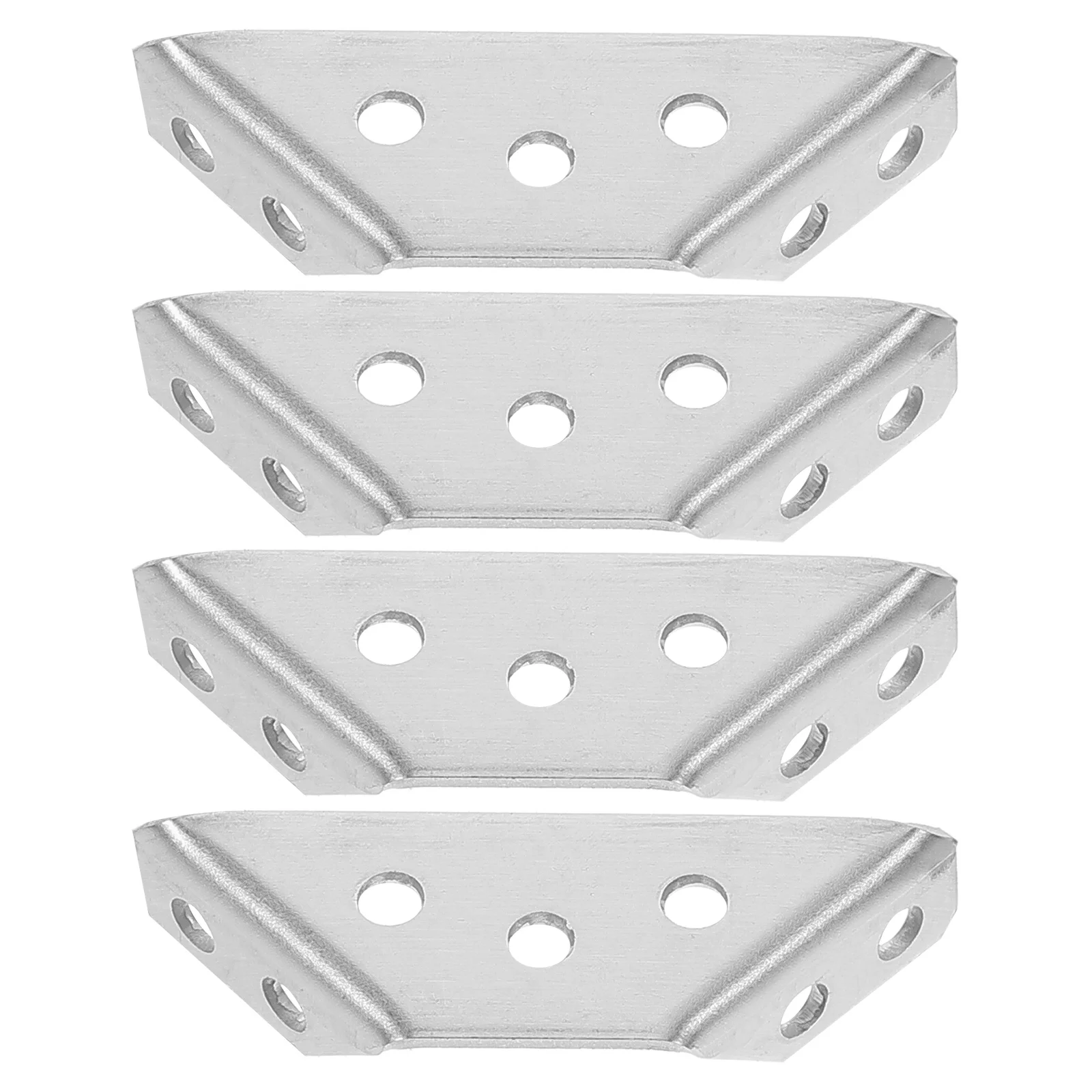 

4 PCS Fixed Triangle Iron Bracket (4 Pieces) Thickened Post Stainless Steel Multifunction Corner Triangular Support