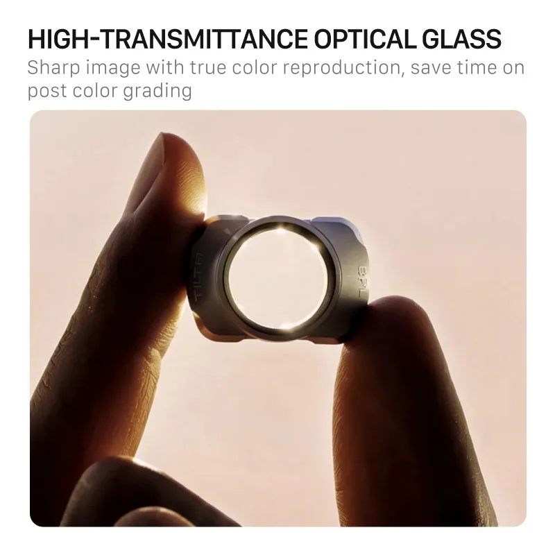 TILTA For DJI Osmo Pocket 3 4 Filter Adapter VND CPL Black Mist Polarizer Filter Macro Lens TF-OP3