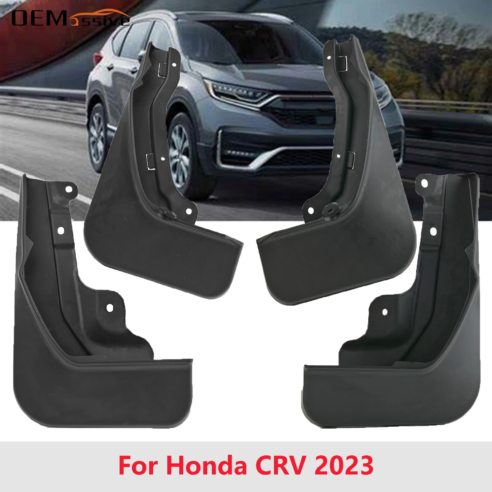 

4 шт., черные пластиковые Брызговики для Honda CR-V 2023-2024
